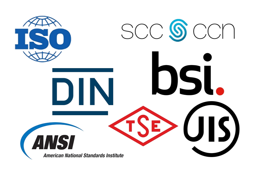 Соответствующие стандартам руководства - ISO, DIN, BSI, ANSI, TSE